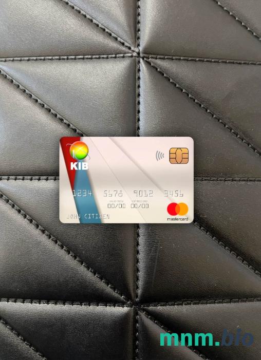 Iraq Kurdistan International bank wygląd zdjęcia mastercard skan PSD + zdjęcie